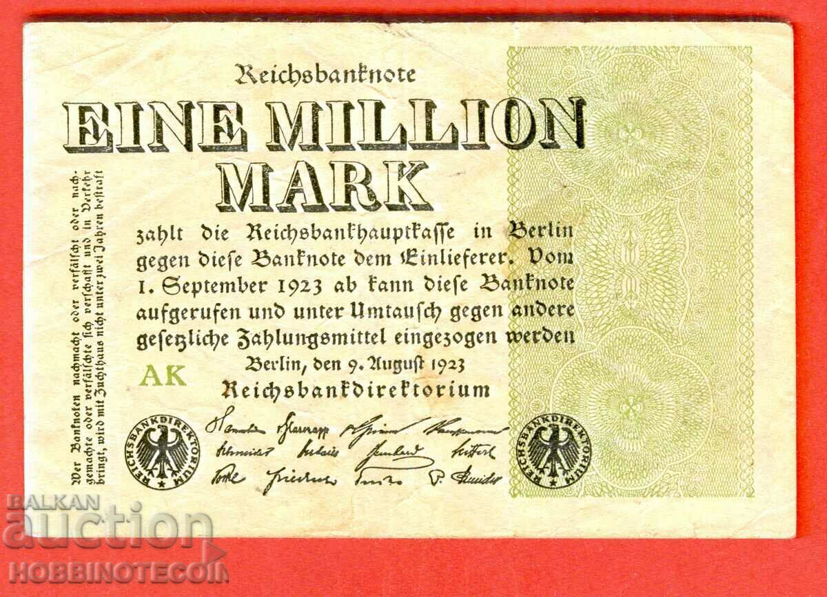 GERMANIA GERMANIA 1 MILION Marks 1000000 emisiune 1923 AK