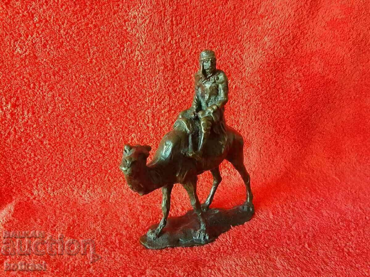 Auction Old bronze figure Male Rider Warrior on Camel authorship Auction Old bronze figure Male Rider Warrior on Camel authorship
