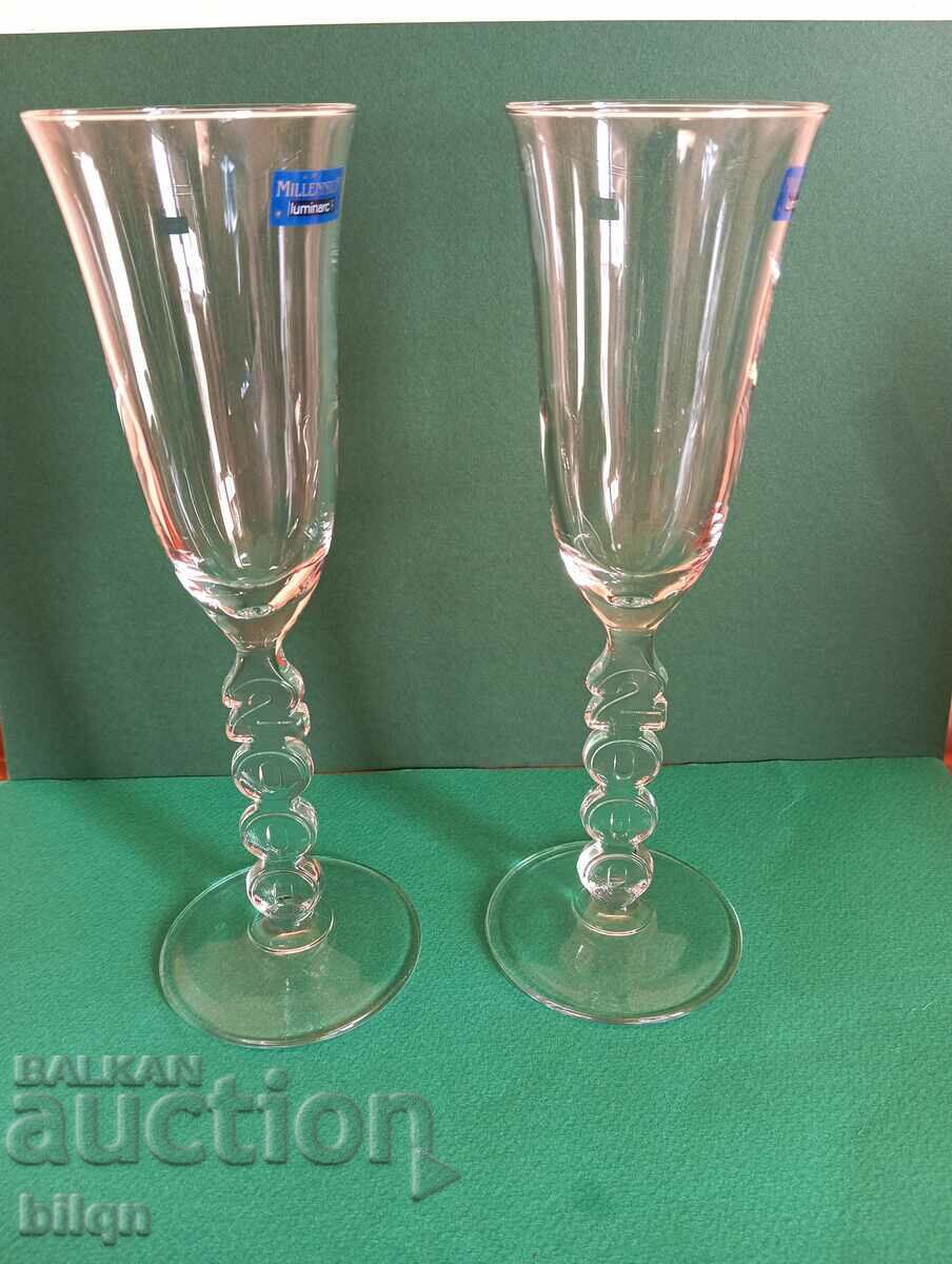 Collectible French Crystal Glasses - Luminarc Millennium
