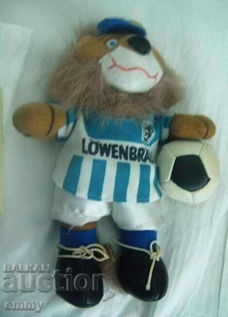 Delivery of FC 1860 Munich - lion football player, soft doll Delivery of FC 1860 Munich - lion football player, soft doll
