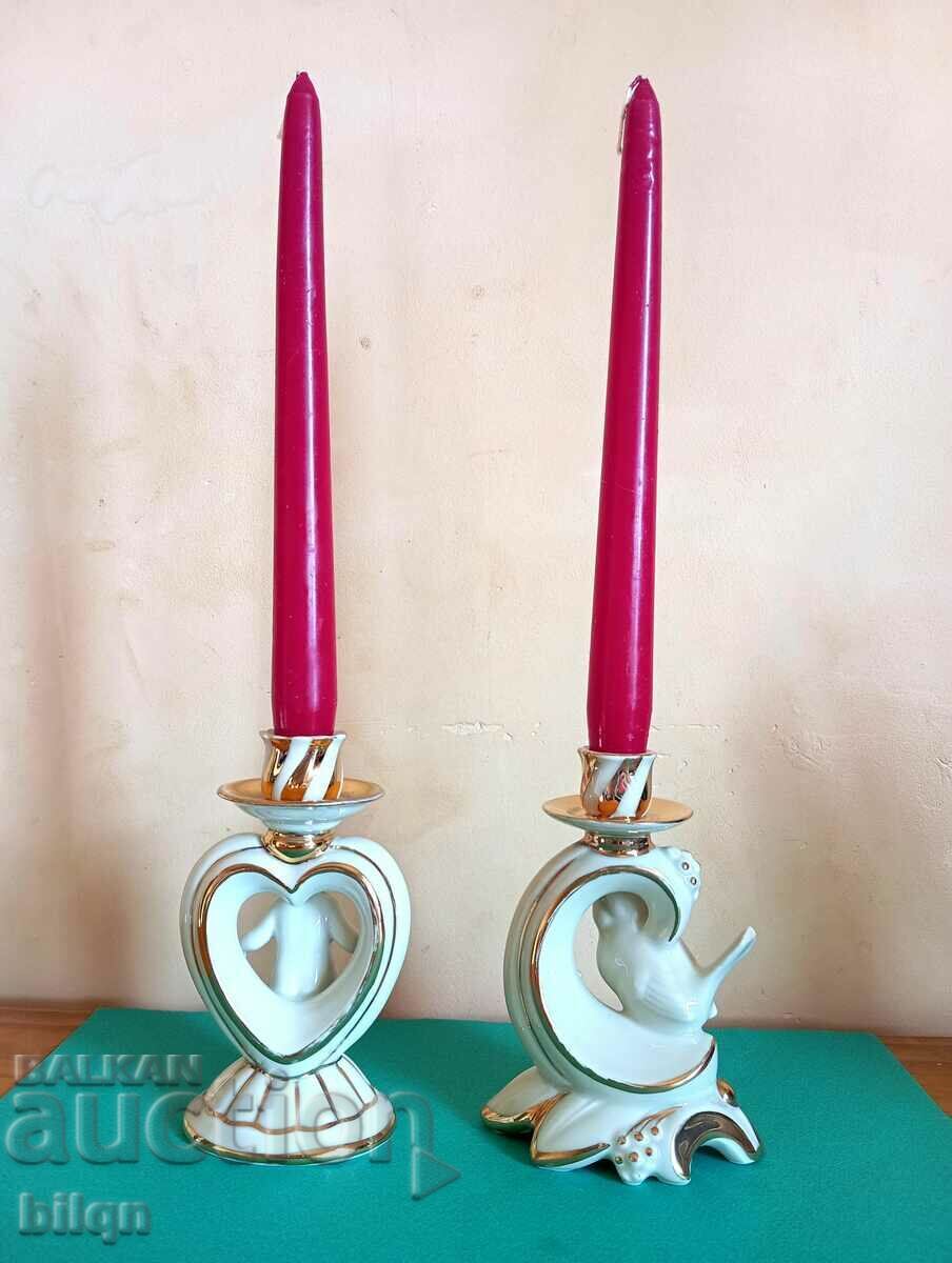 Great Porcelain Candlesticks - 5 Great Porcelain Candlesticks - 5