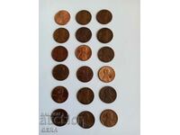 US cent coins