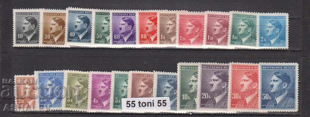 1942 Boheme et Moravie regular ed. Mich 89-110 new **