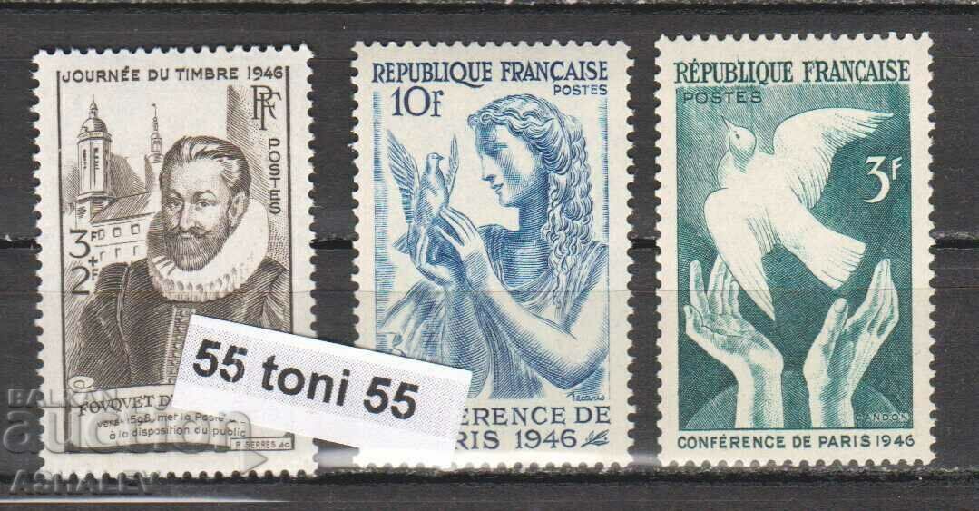 1946 FRANCE  Y&T N° 754 +761+762 - MNH