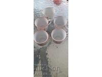 Porcelain cups 5 pieces