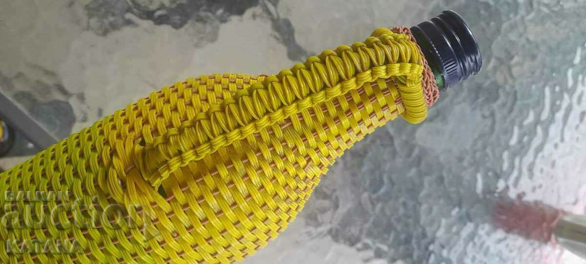 Auction Damajana, Bottle knitted 1 liter DISCOUNT!!! Auction Damajana, Bottle knitted 1 liter DISCOUNT!!!