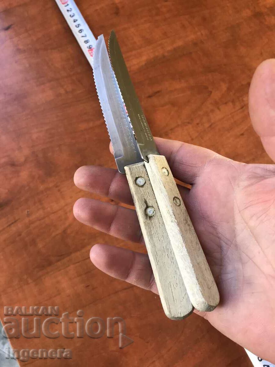 KNIFE WITH WOODEN HANDLE BRAZIL-2 PCS. - 5