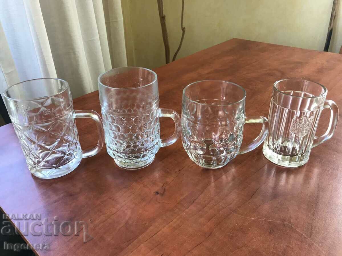 MUG GLASS FOR BOZA FROM SOTSA WITH COAT OF ARMS OF VARNA-300 ML. - 7 MUG GLASS FOR BOZA FROM SOTSA WITH COAT OF ARMS OF VARNA-300 ML. - 7