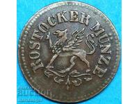 3 Pfennig 1864 Germany Rostock - quite rare