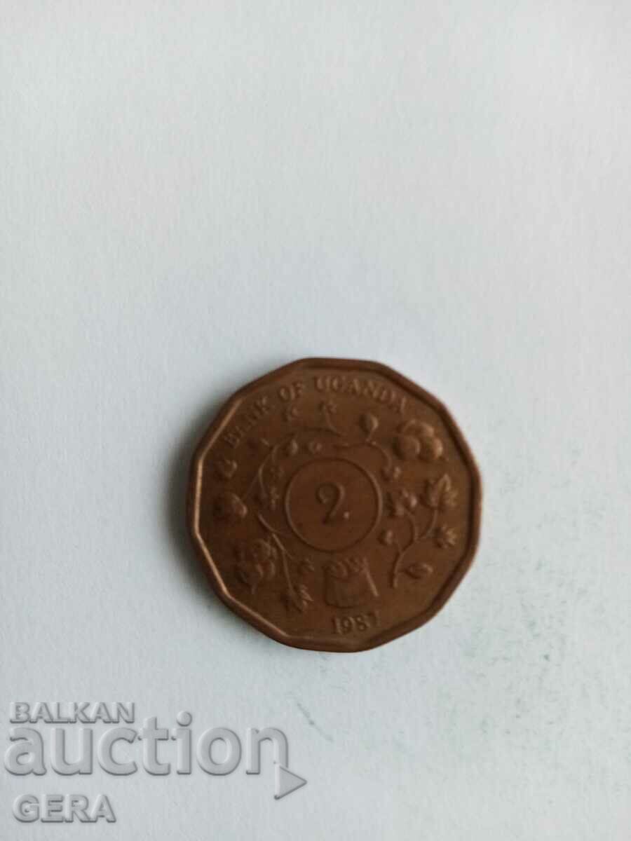 2 shillings Uganda