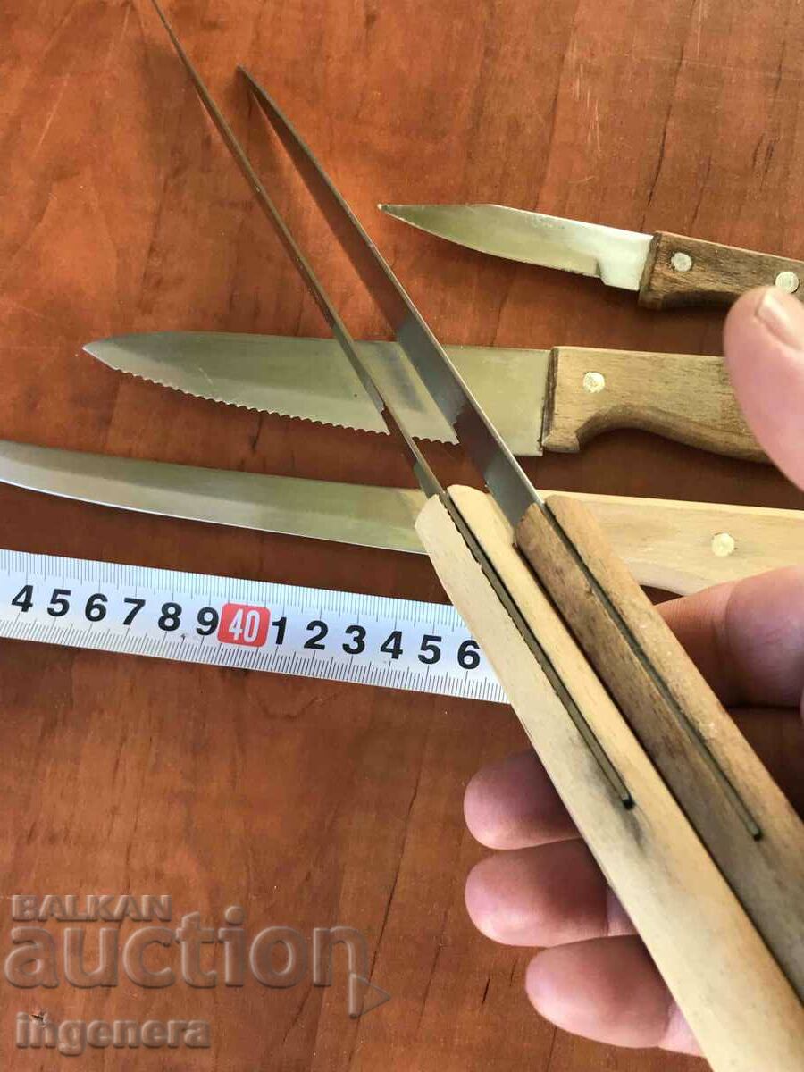 Auction KNIFE SET KITCHEN KNIVES NEW BULGARIA-5 PCS. Auction KNIFE SET KITCHEN KNIVES NEW BULGARIA-5 PCS.