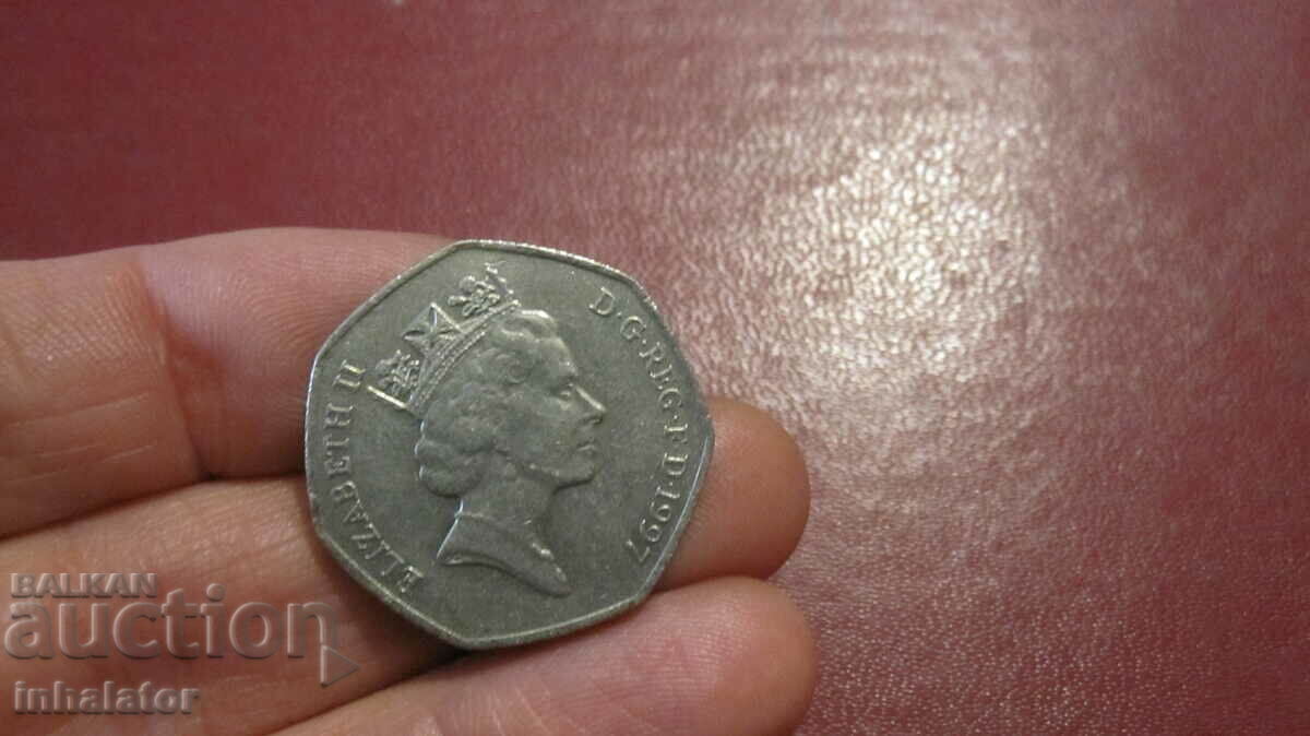 1997 50 pence Elizabeth