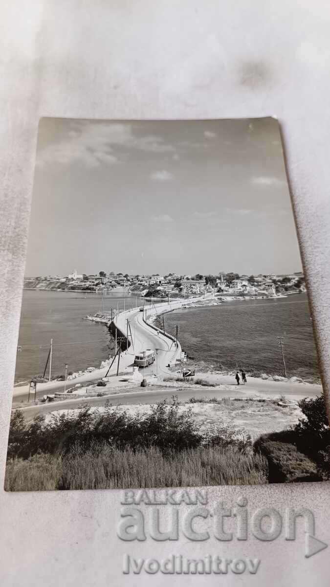 Carte poștală Nessebar Vedere generală 1960