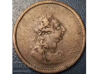 1 penny 1805 Anglia pentru Irlanda George III 34mm 16.8y