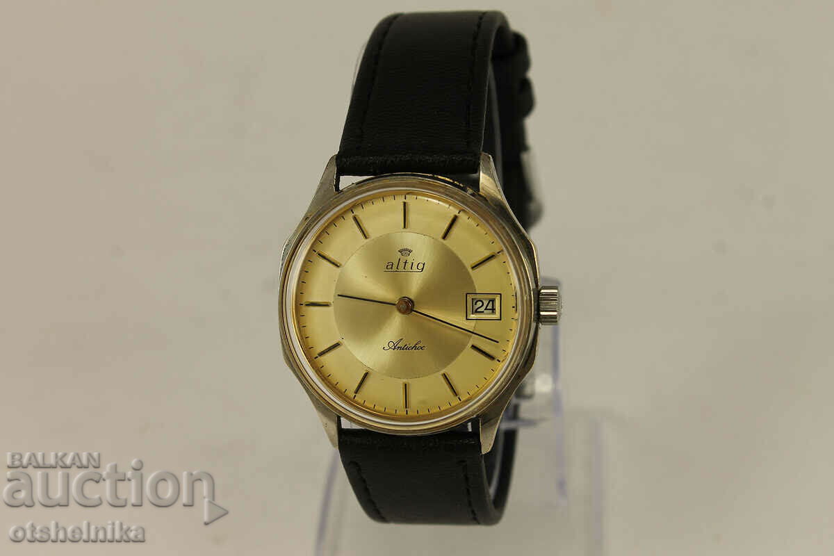 1960's ALTIG Antichoc Френски Колекционерски Часовник
