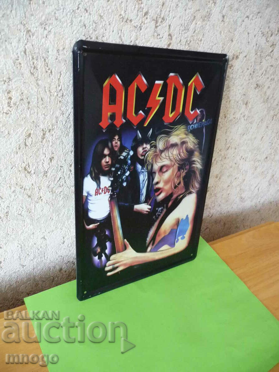 Auction  Metal plate AC / DC heavy metal heavy metal guitars