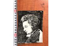 PHOTO CARD PHOTOGRAPH OF THE COMPOSER WOLFGANG A. MOZART