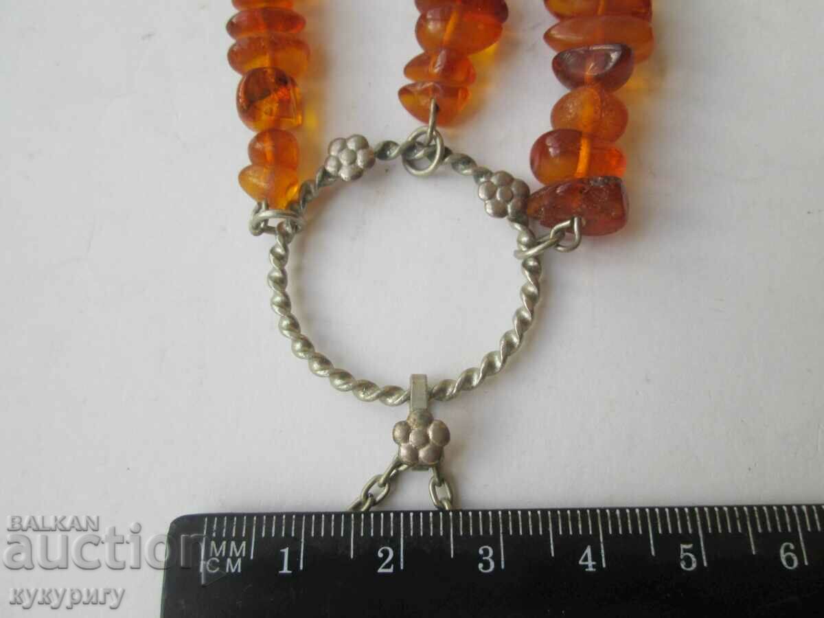 Auction Old Russian USSR women's necklace amber jewelry jewelry Auction Old Russian USSR women's necklace amber jewelry jewelry