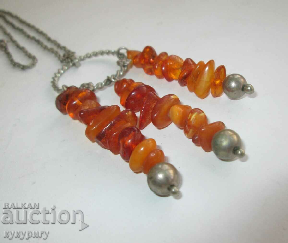 Old Russian USSR women's necklace amber jewelry jewelry - 6 Old Russian USSR women's necklace amber jewelry jewelry - 6