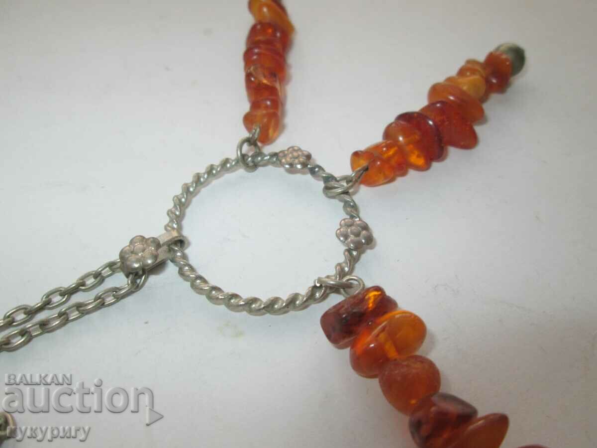 Old Russian USSR women's necklace amber jewelry jewelry - 7 Old Russian USSR women's necklace amber jewelry jewelry - 7