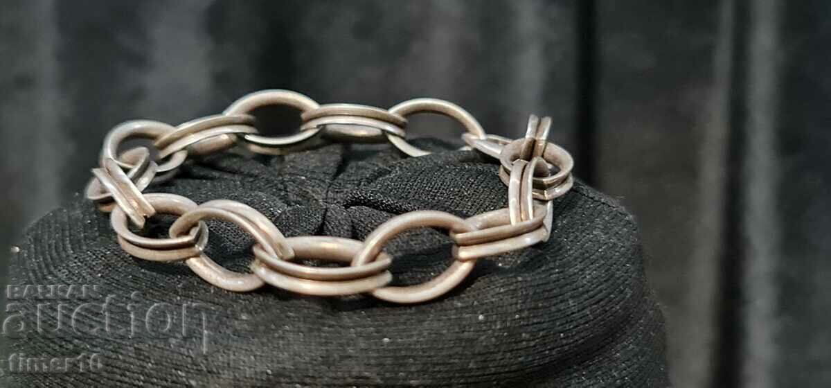 Silver bracelet unique design chain