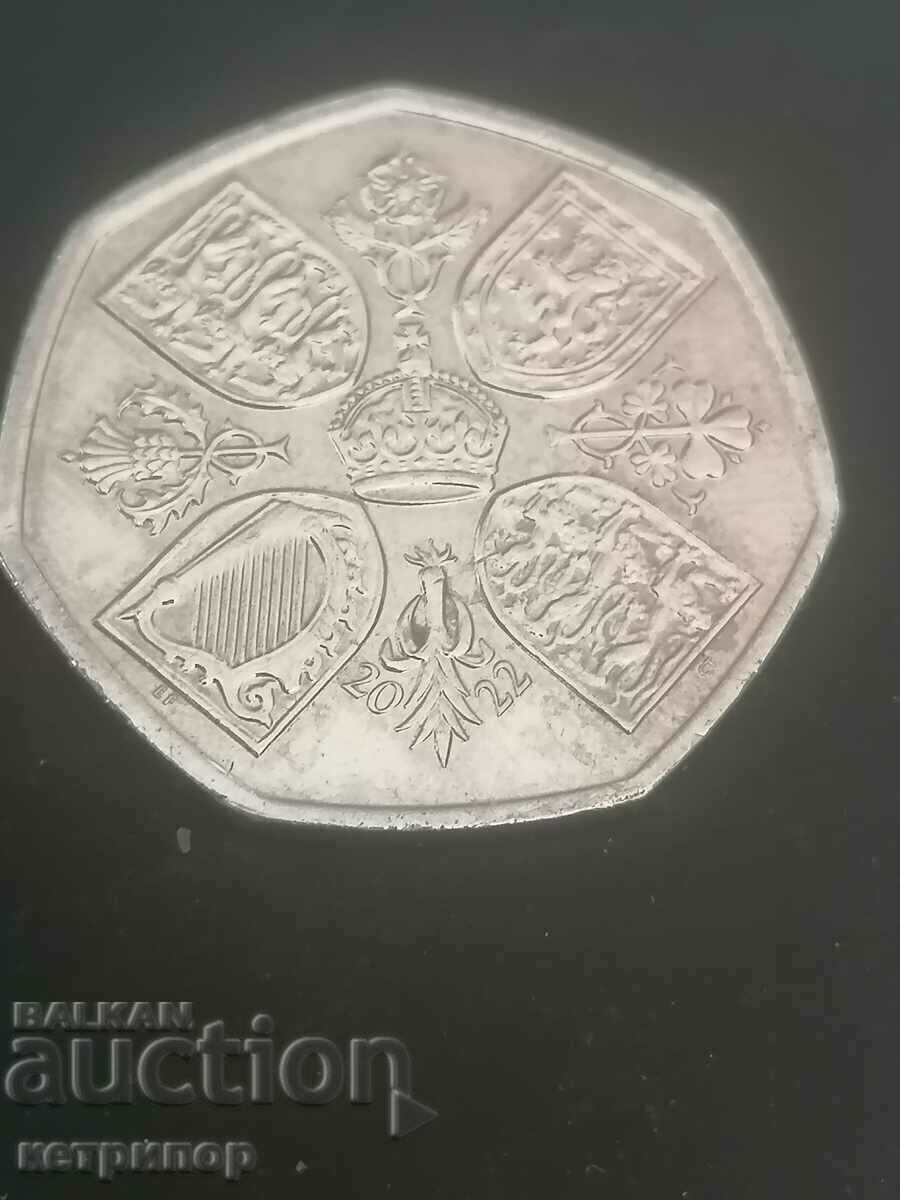 50 pence 2022 Great Britain Charles III with price 14.00 BGN | € 7.16 50 pence 2022 Great Britain Charles III with price 14.00 BGN | € 7.16