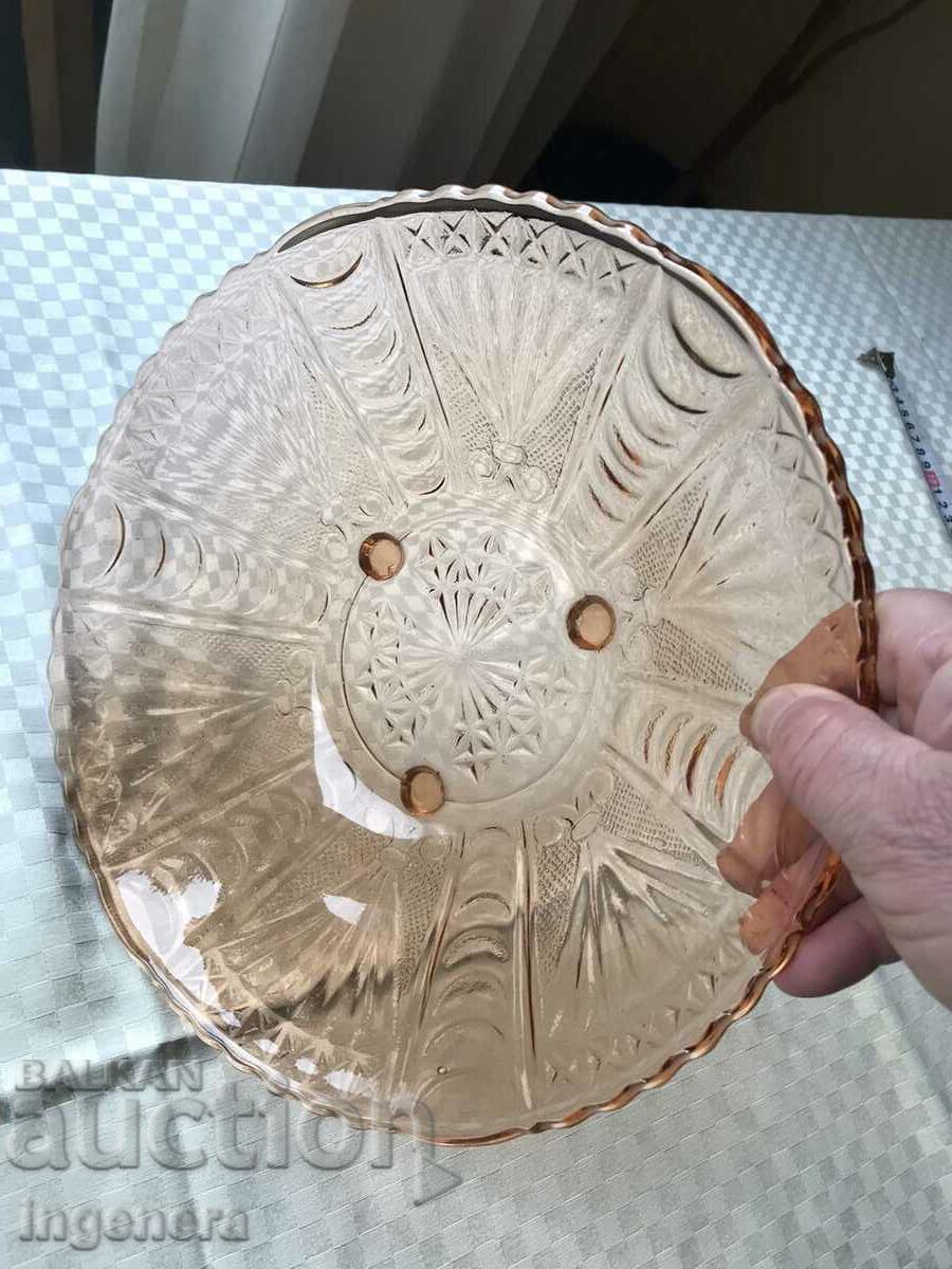 Auction  FRUCTIERA BOWL THICK COLORED EMBOSSED GLASS BEAUTY