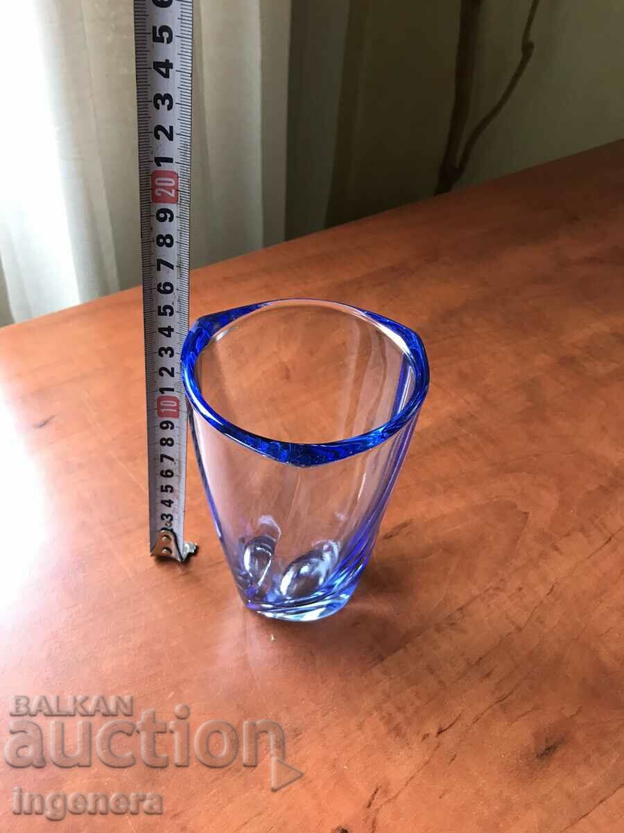 Delivery of VASE VASE GLASS COLORED RELIEF THICK OF SOCA