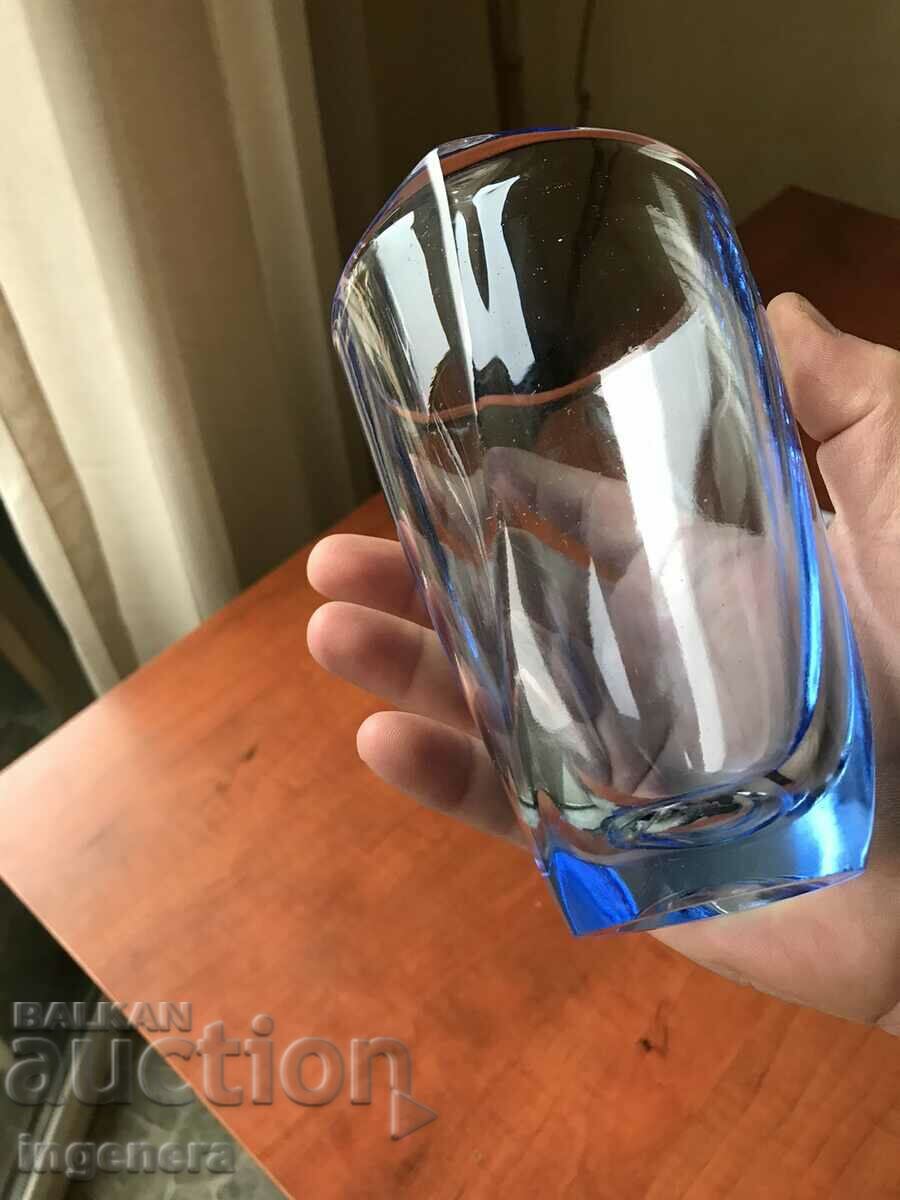 VASE VASE GLASS COLORED RELIEF THICK OF SOCA - 5