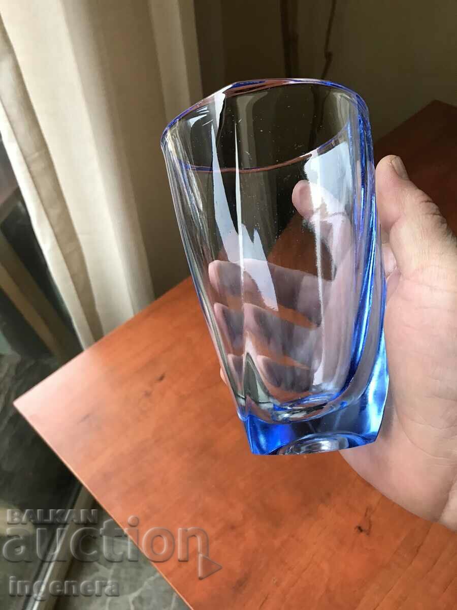 VASE VASE GLASS COLORED RELIEF THICK OF SOCA - 7