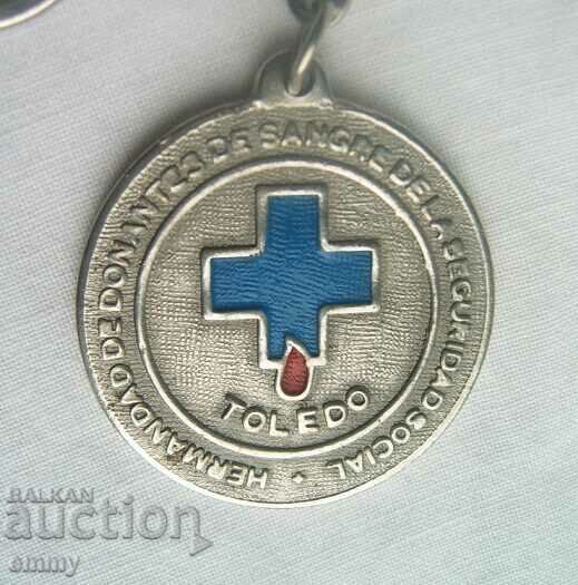 Breloc Frăția Donatorilor de Sânge, Toledo, Spania cu preț 10.00 BGN | € 5.11 Breloc Frăția Donatorilor de Sânge, Toledo, Spania cu preț 10.00 BGN | € 5.11