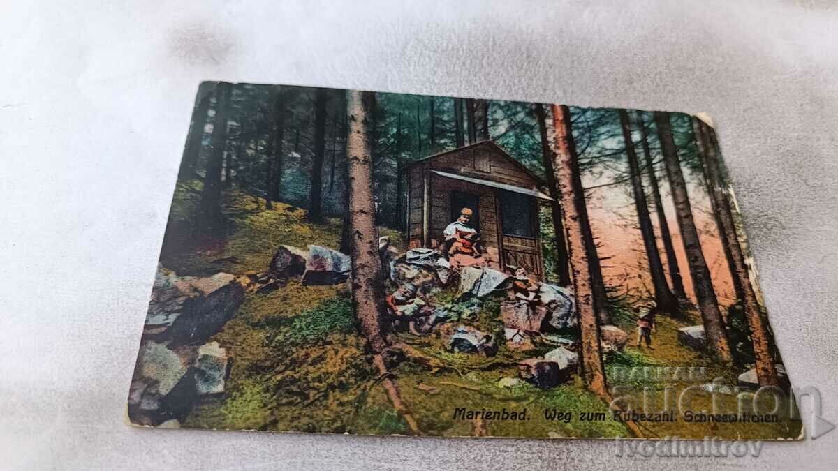 Postcard Marienbad Weg Zum Rubezahl