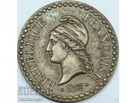 Franța 1 centime 1849 bronz - rar