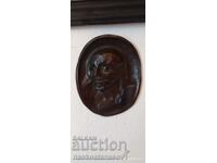 Медна апликация,пано "главата на Йоан Кръстител"
