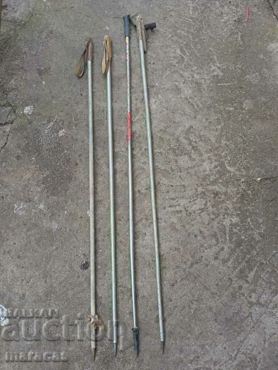 Metal hiking poles