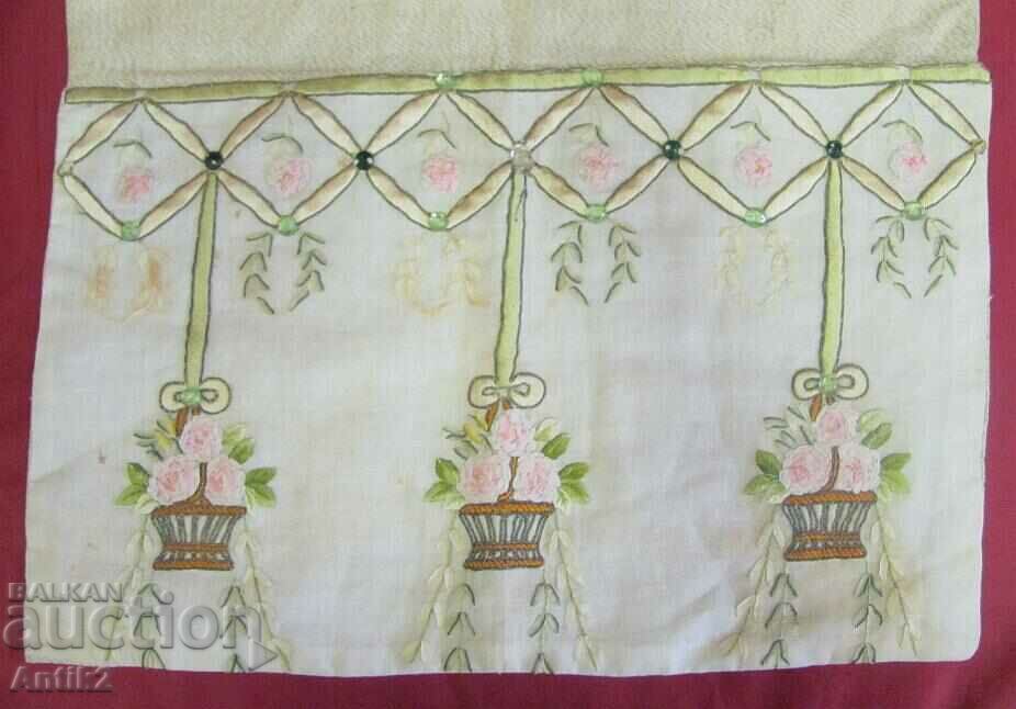 19th Century Book Case Folder Hand Embroidery - 5 19th Century Book Case Folder Hand Embroidery - 5