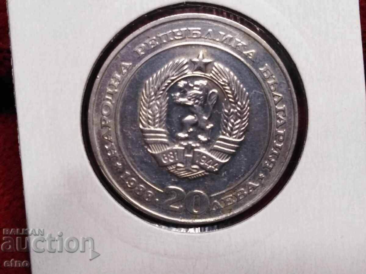 20 BGN 1988 argint cu preț € 33.23 | 64.99 BGN