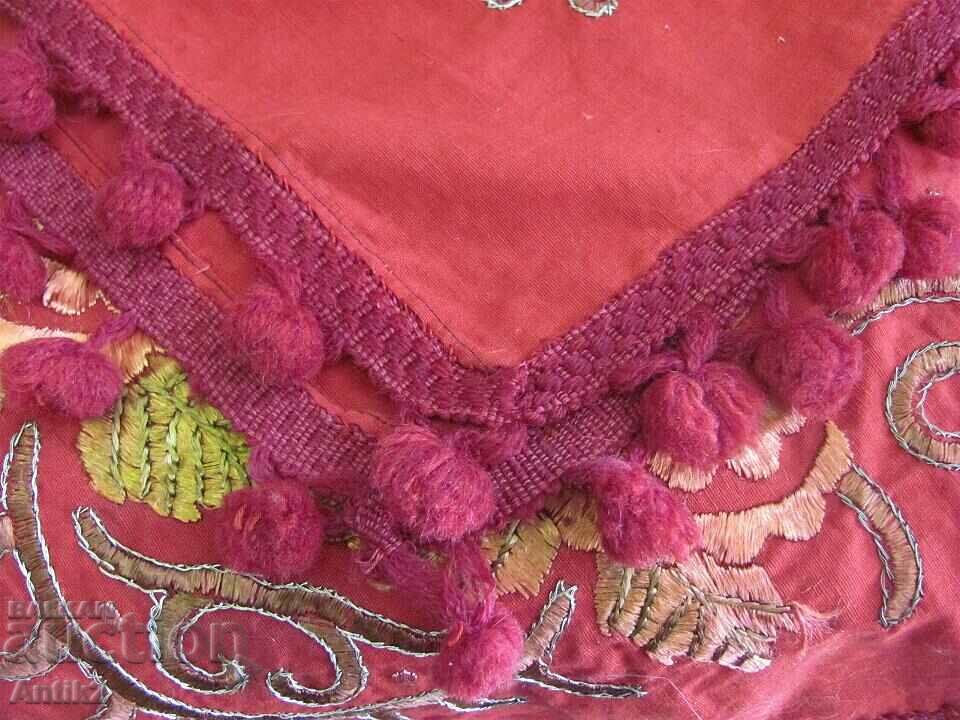 19th Century Hand Embroidered Table Cover - 5 19th Century Hand Embroidered Table Cover - 5