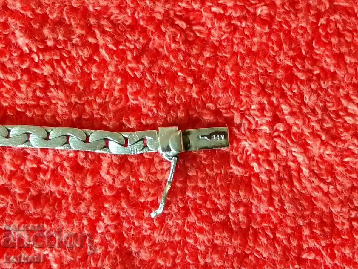 Old antique 19th century sterling silver 835 bracelet marked - 7 Old antique 19th century sterling silver 835 bracelet marked - 7