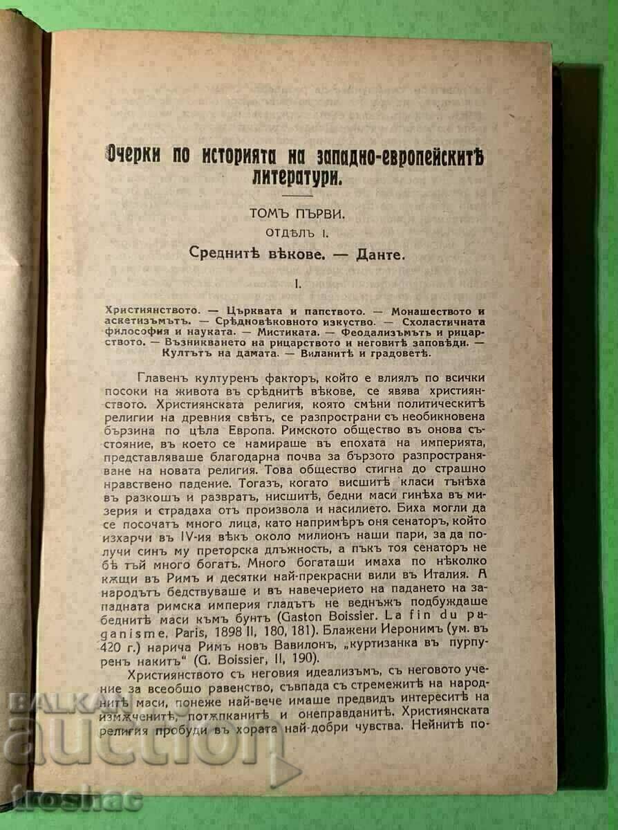 Livrarea Eseu de carte veche Istoria literaturii Europei de Vest 1905 Livrarea Eseu de carte veche Istoria literaturii Europei de Vest 1905