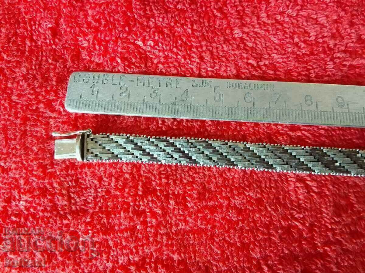 Old antique 19th century sterling silver 835 bracelet marked with price € 110.50 | 216.12 BGN