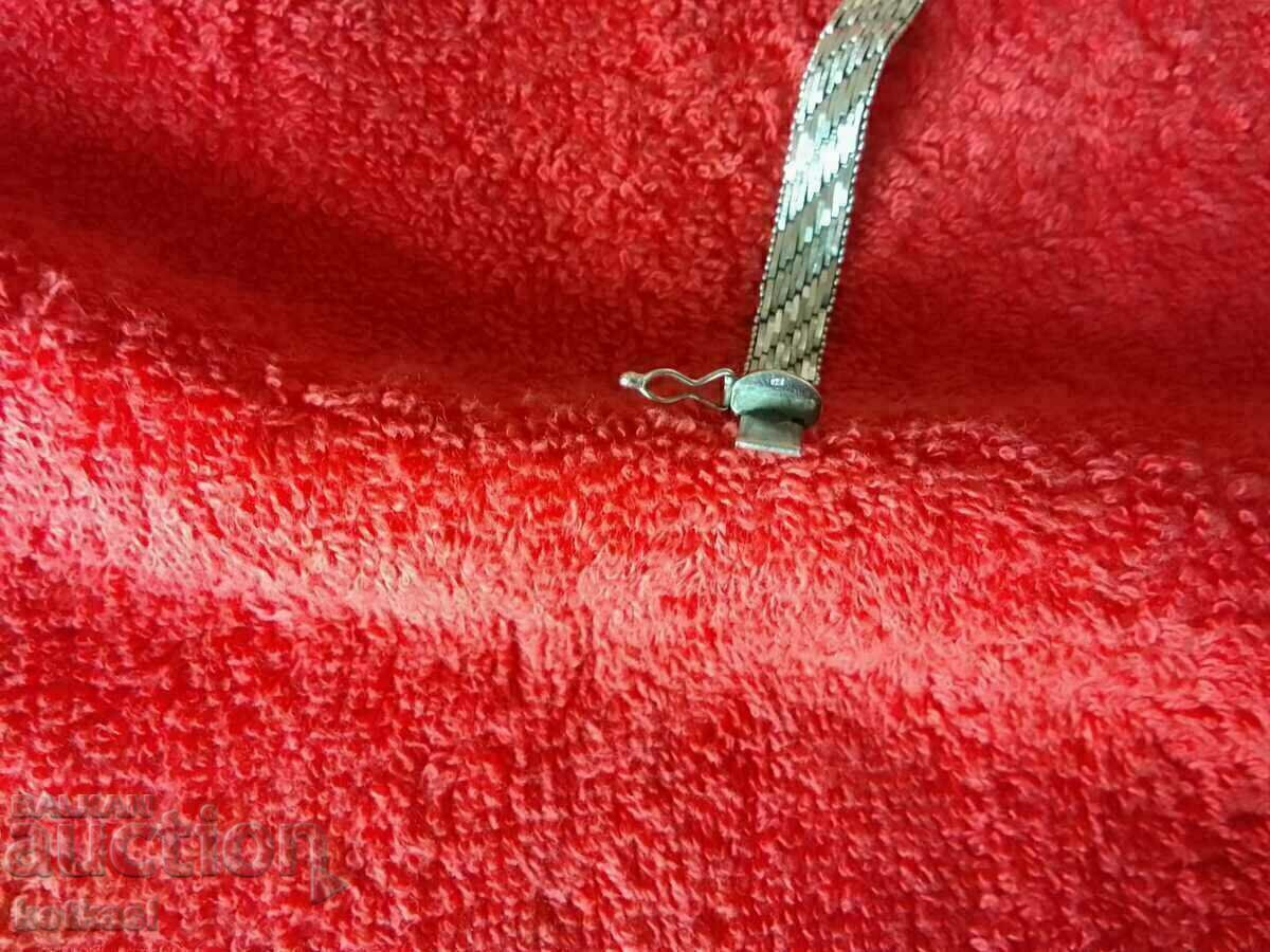 Old antique 19th century sterling silver 835 bracelet marked - 6