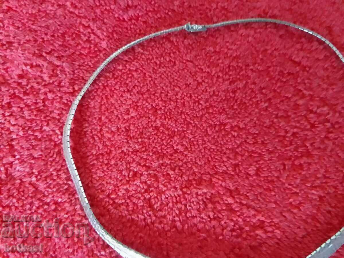 Auction Old antique 19th century sterling silver necklace sample 835 Auction Old antique 19th century sterling silver necklace sample 835