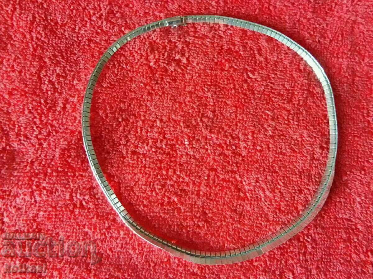 Old antique 19th century sterling silver necklace sample 835 - 6 Old antique 19th century sterling silver necklace sample 835 - 6