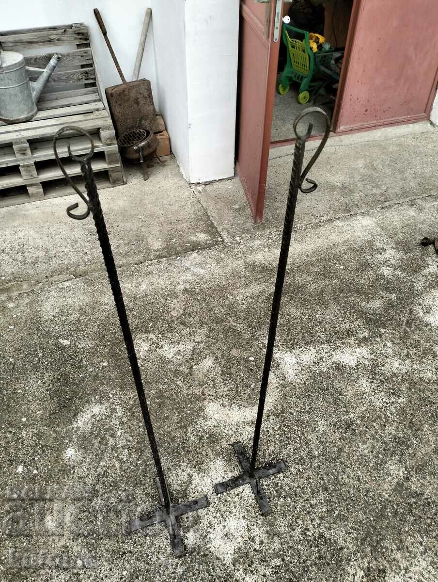 Old iron stands