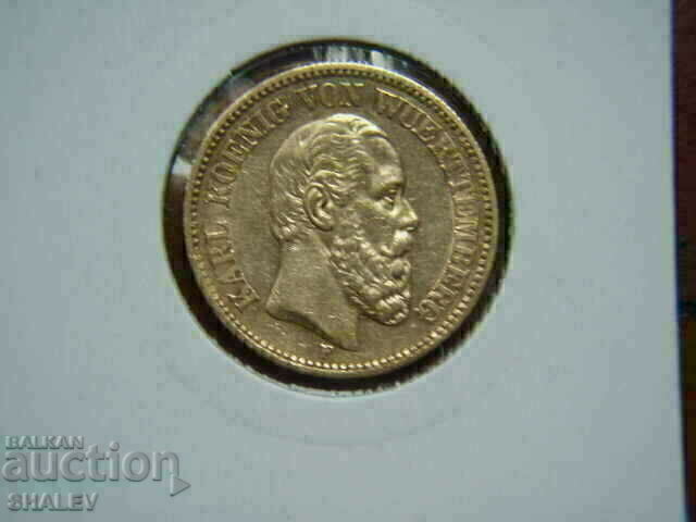 20 Mark 1874 Wurtemberg (Germany) Württemberg - AU (gold) - 5