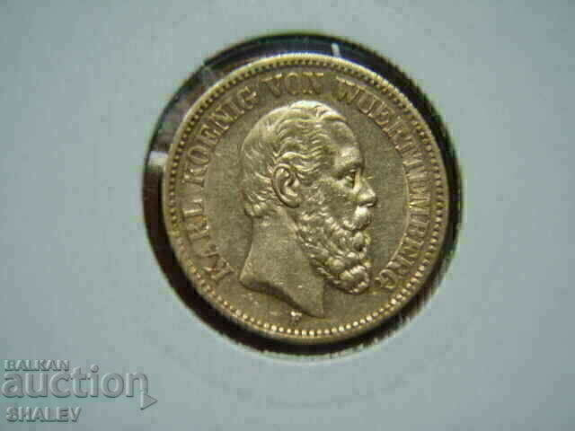 20 Mark 1874 Wurtemberg (Germany) Württemberg - AU (gold) - 6
