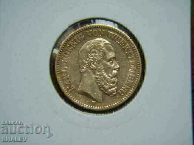 20 Mark 1874 Wurtemberg (Germany) Württemberg - AU (gold) - 7