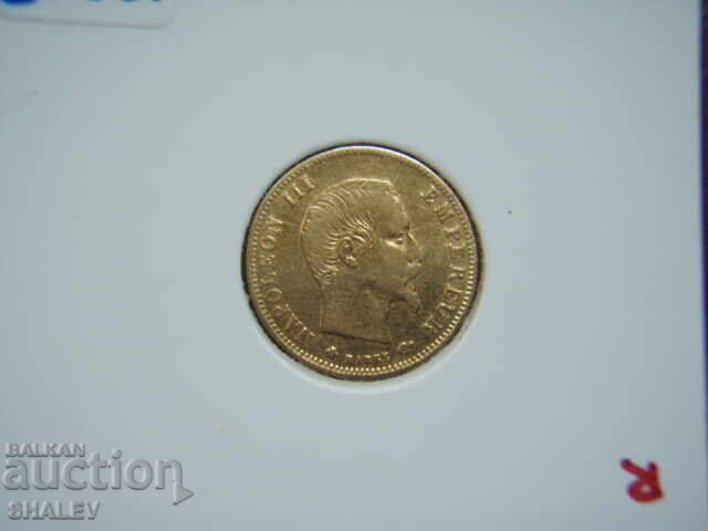 5 Francs 1858 BB France (5 Francs France) - XF/AU (gold) - 6 5 Francs 1858 BB France (5 Francs France) - XF/AU (gold) - 6