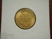 20 lire 1859 Sardinia / Italia - XF/AU (aur)